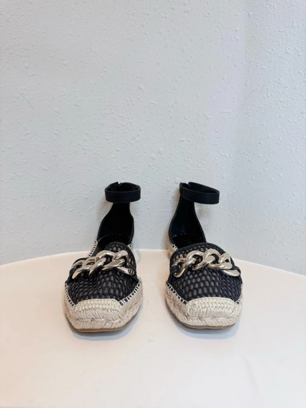 INC International Concepts black mesh